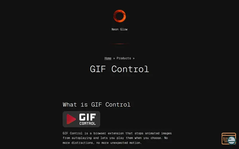 Screenshot of GIF Control
