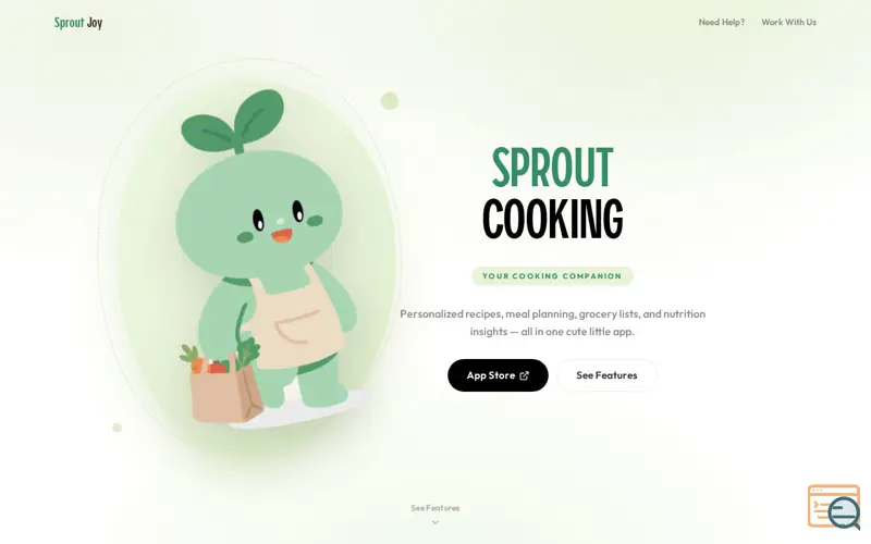 Screenshot of Sprout Cooking