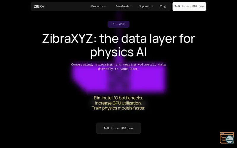 Screenshot of Zibra AI