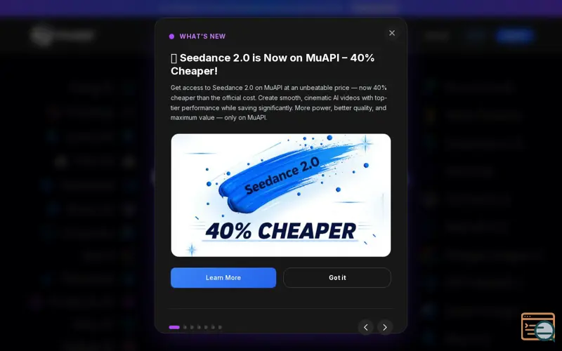 Screenshot of Muapi AI Apps
