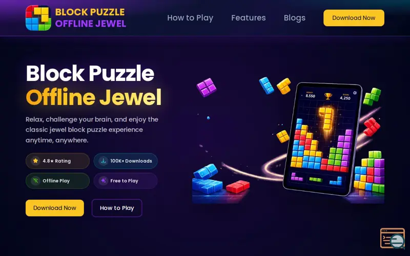 Screenshot of Block Puzzle Offline Jewel
