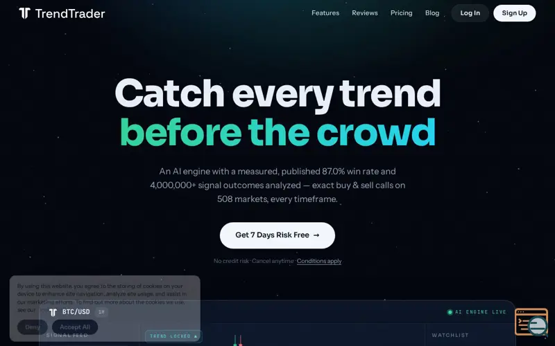 Screenshot of TrendTrader Pro