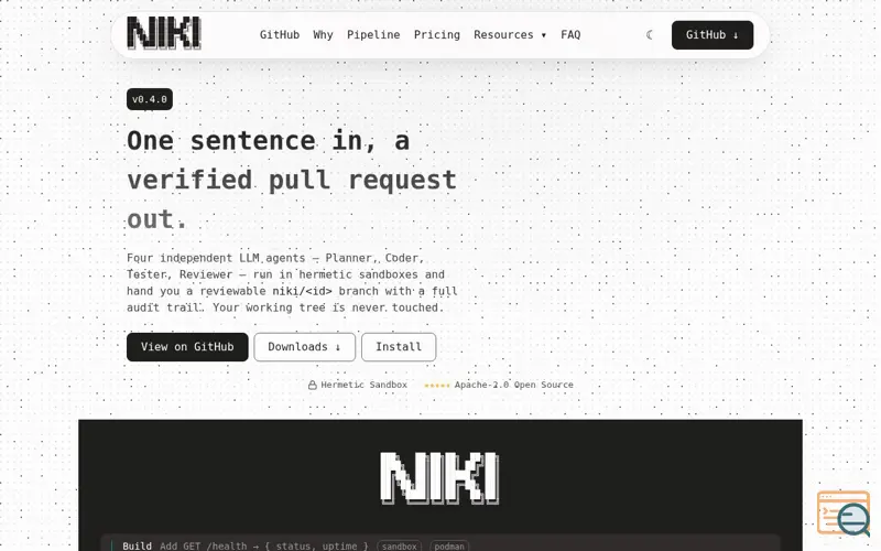 Screenshot of Niki