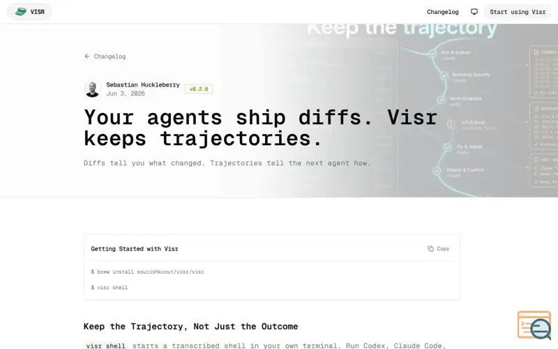 Screenshot of Visr