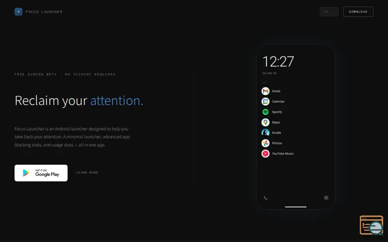 Screenshot of Focus Launcher 