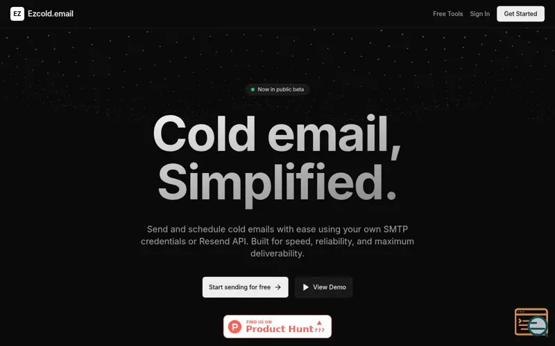 Screenshot of Ezcold.email
