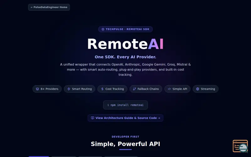 Screenshot of RemoteAI-OneSDK.EveryAIProvider