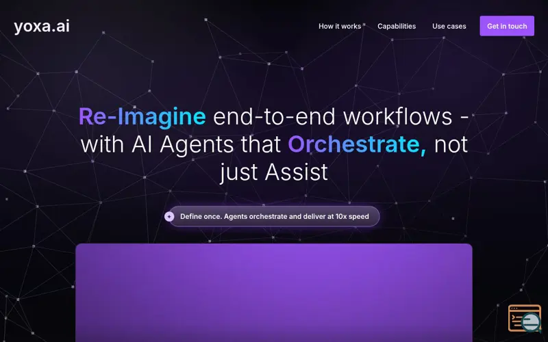Screenshot of Yoxa.ai