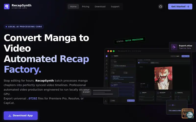 Screenshot of RecapSynth