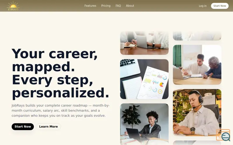 Screenshot of JobRays Private Limited