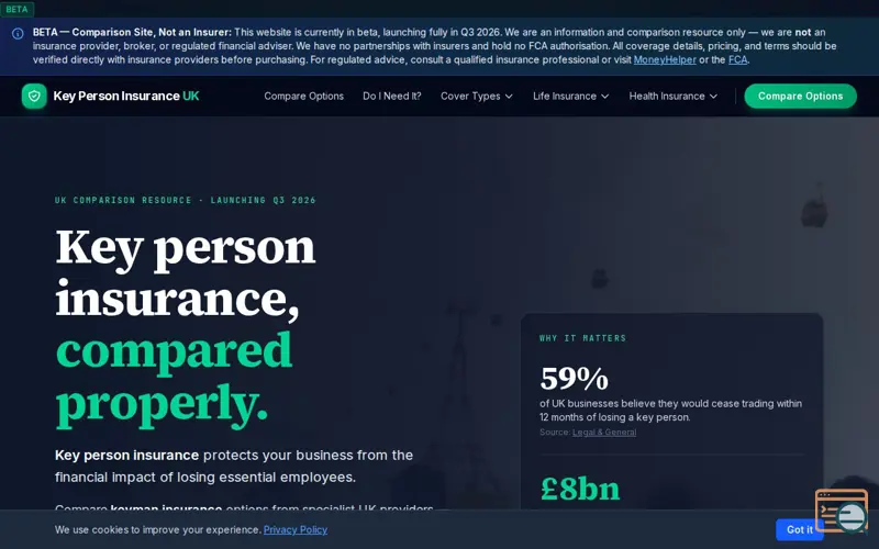 Screenshot of Key Person Insurance Quest