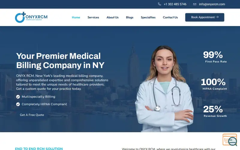 Screenshot of ONYX RCM