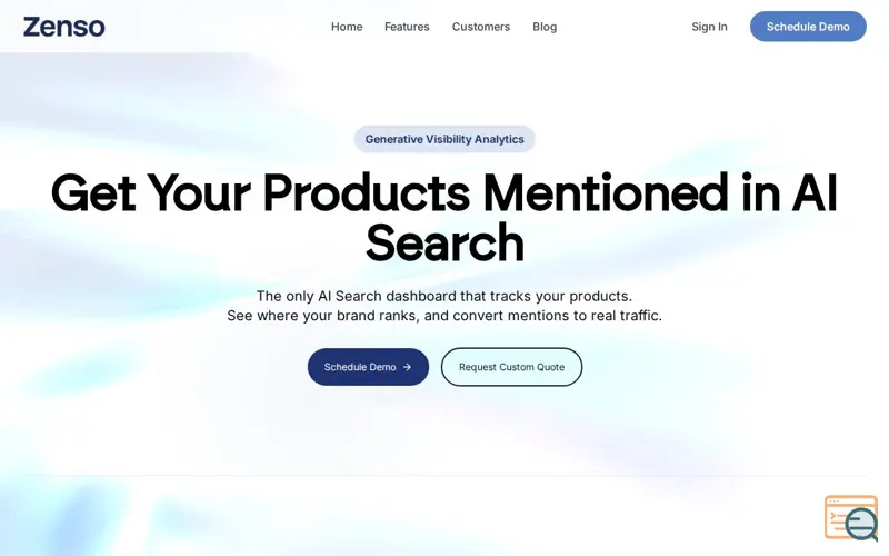 Screenshot of Zenso