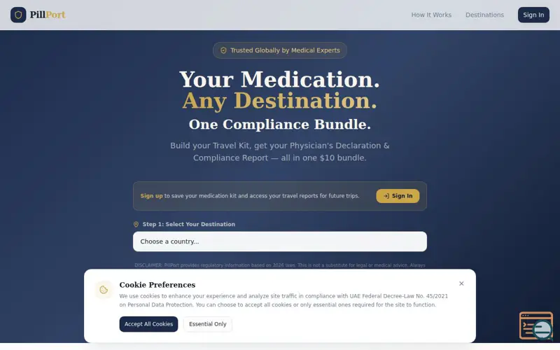 Screenshot of PillPort — Safe Meds, Everywhere