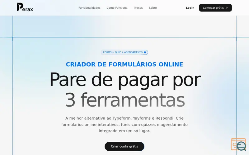 Screenshot of Perax Forms