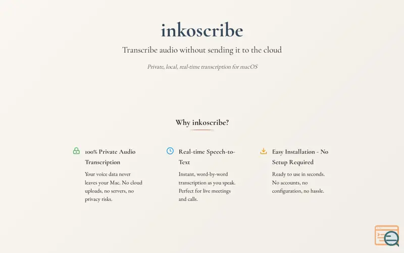 Screenshot of Inkoscribe