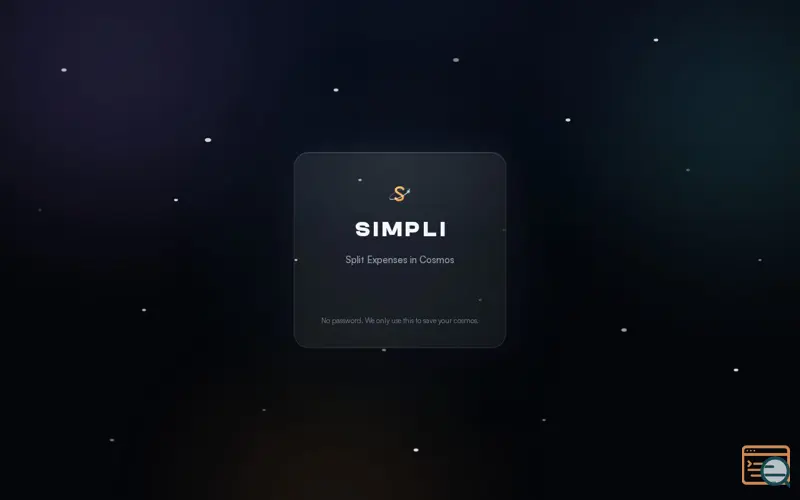 Screenshot of SIMPLI