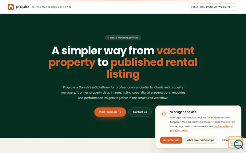 Screenshot of Propio