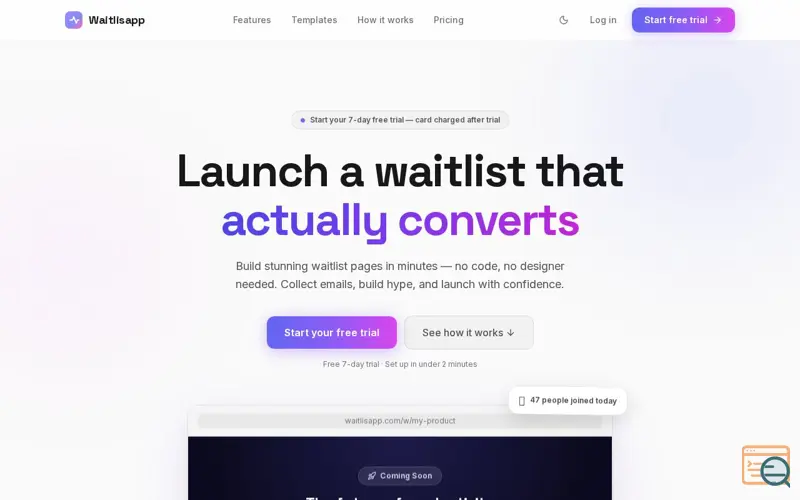Screenshot of Waitlisapp