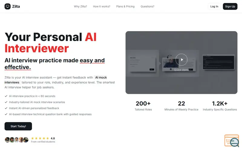 Screenshot of Zilta