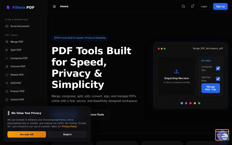 Screenshot of Fillora PDF