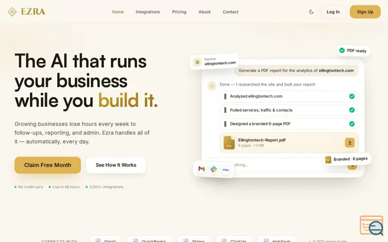 Screenshot of Hello Ezra