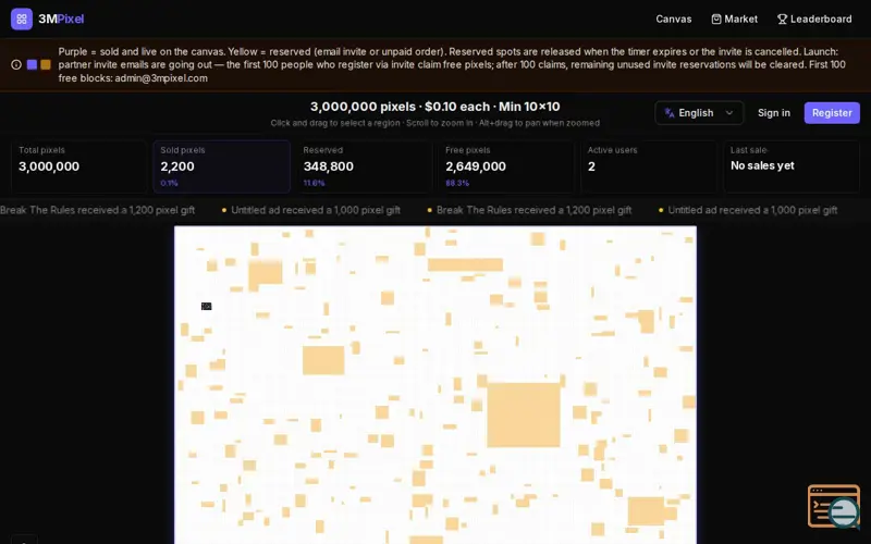Screenshot of 3MPixel