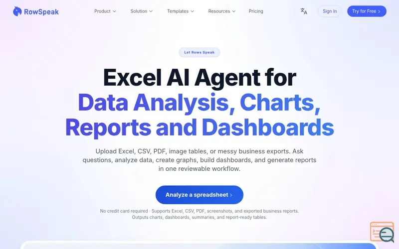 Screenshot of RowSpeak