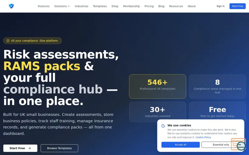 Screenshot of Assessment First