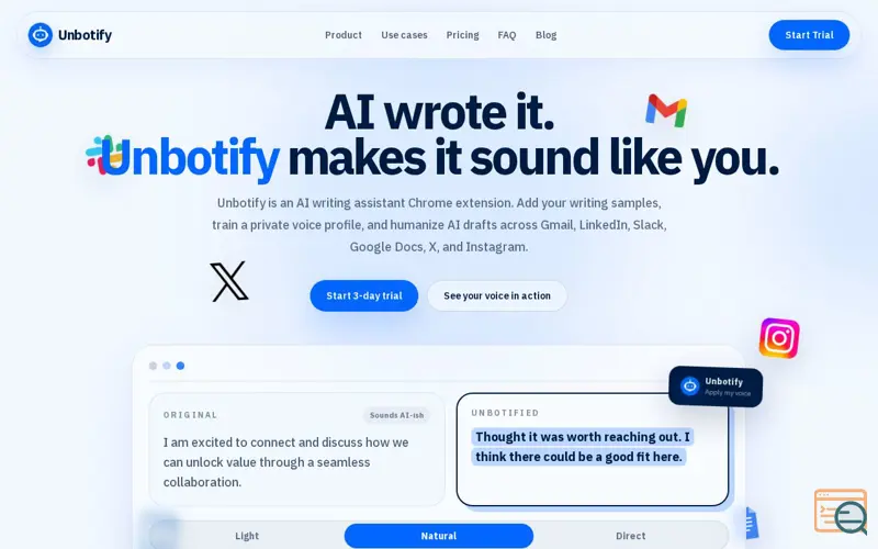 Screenshot of Unbotify