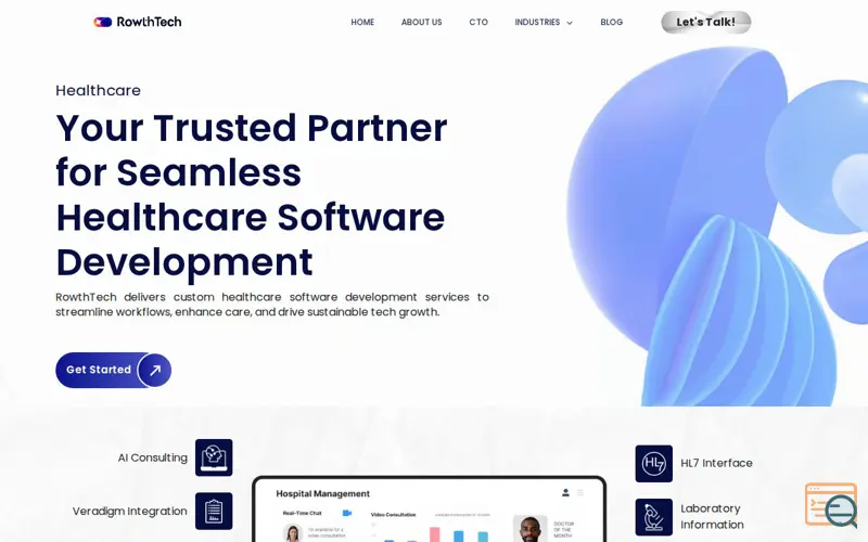 Screenshot of Healthcare App Development