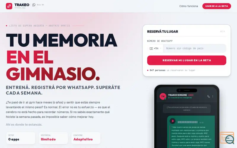 Screenshot of Trakeo
