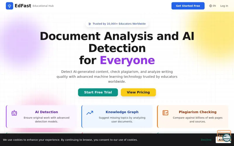 Screenshot of EdFast