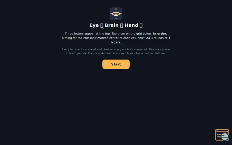 Screenshot of Eye-brain-hand