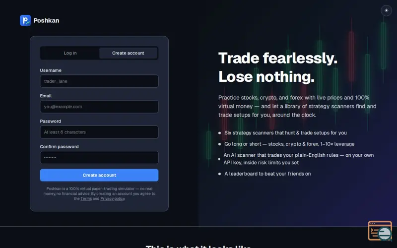 Screenshot of Poshkan