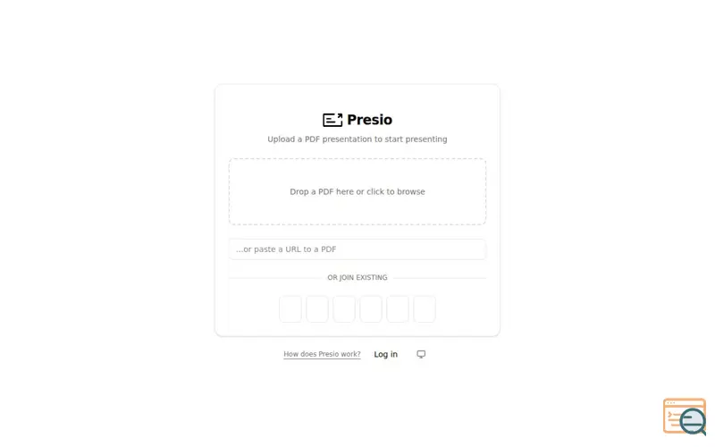 Screenshot of Presio