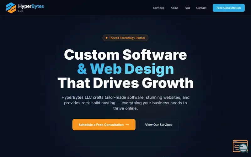 Screenshot of HyperBytes LLC