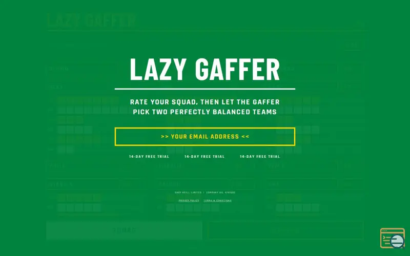 Screenshot of Lazy Gaffer