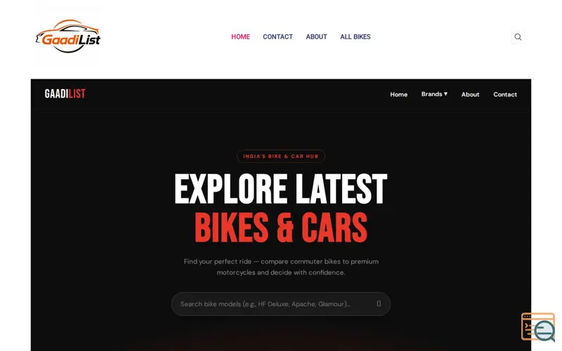 Screenshot of gaadilist.com