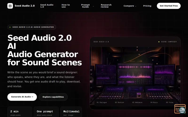Screenshot of Seed Audio 2.0, a launch using Rspack