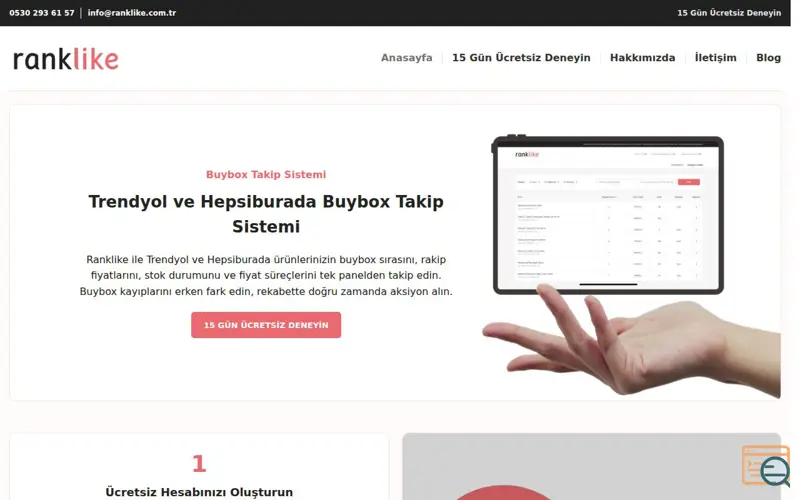 Screenshot of ranklike