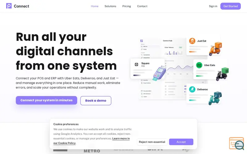 Screenshot of Pickitoo Connect, a launch using Builder.io