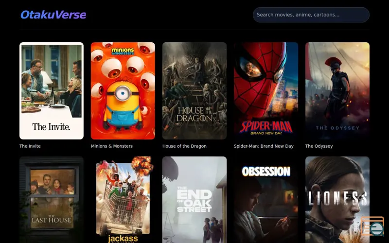 Screenshot of OtakuVerse