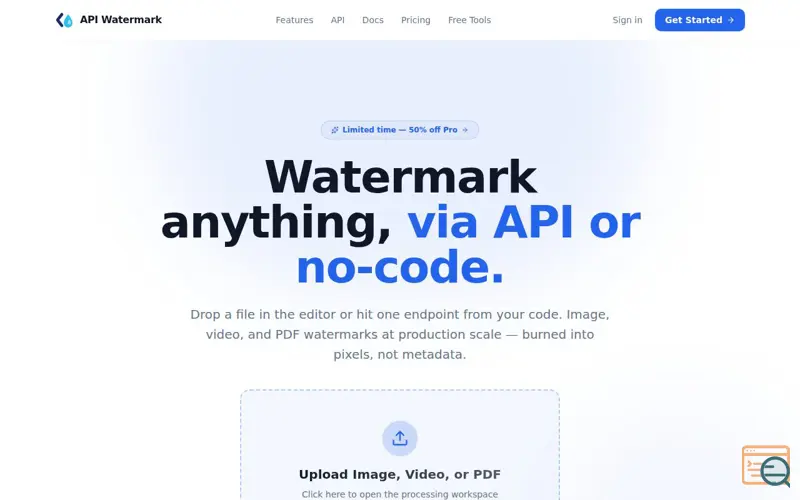 Screenshot of APIWatermark