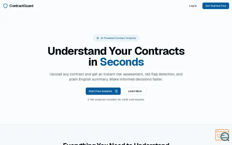 Screenshot of ContractGuard