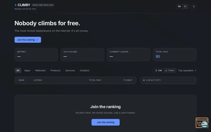 Screenshot of Climby