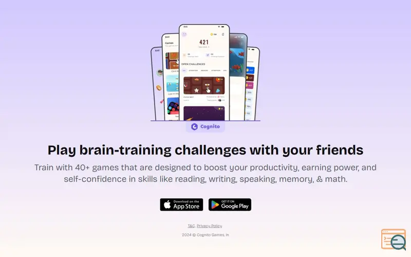 Screenshot of Cognito App