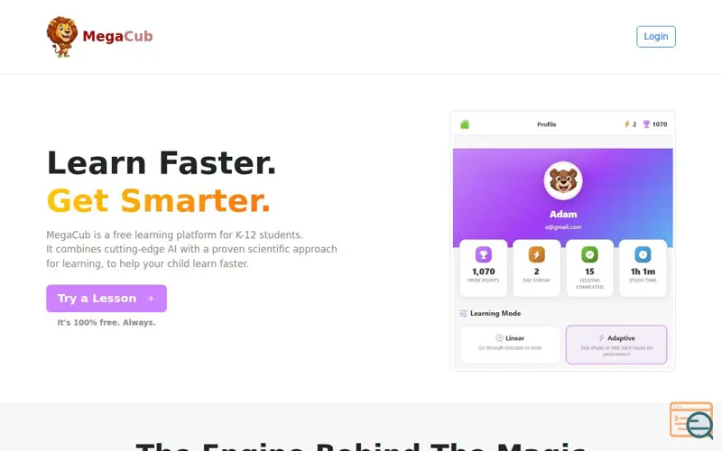 Screenshot of Megacub