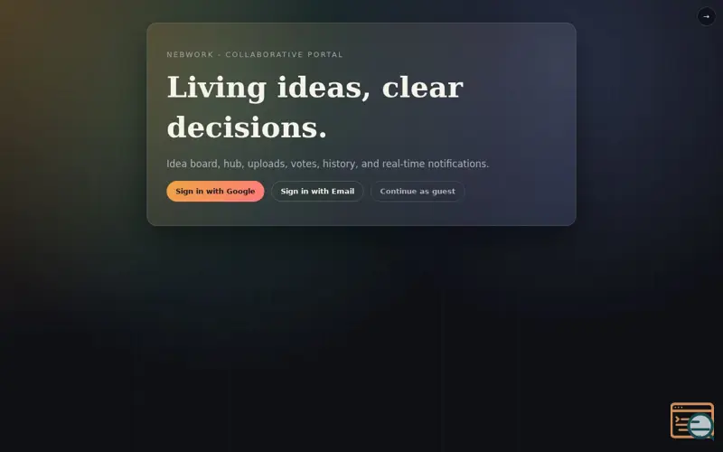 Screenshot of NebWork