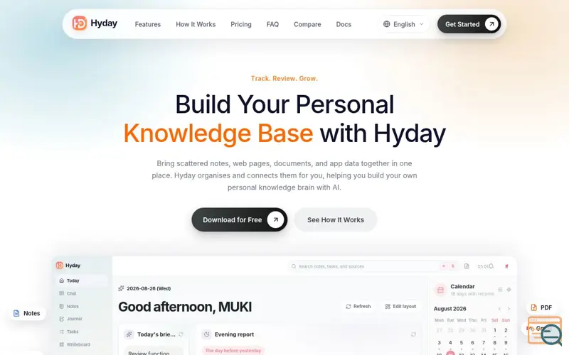 Screenshot of Hyday